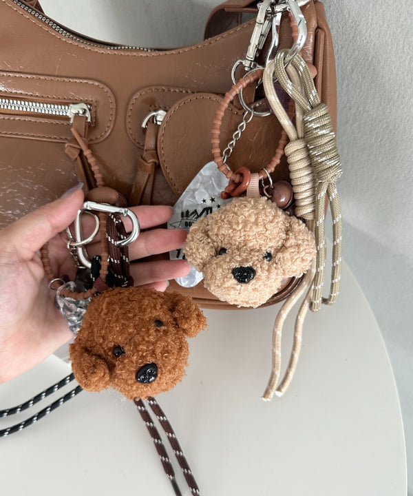 ハート カラビナ付き ファー ドッグ ぬいキーホルダー ぬいぐるみチャーム バッグチャームマルチウェイ チャーム 犬 | WR6255027 | その他9