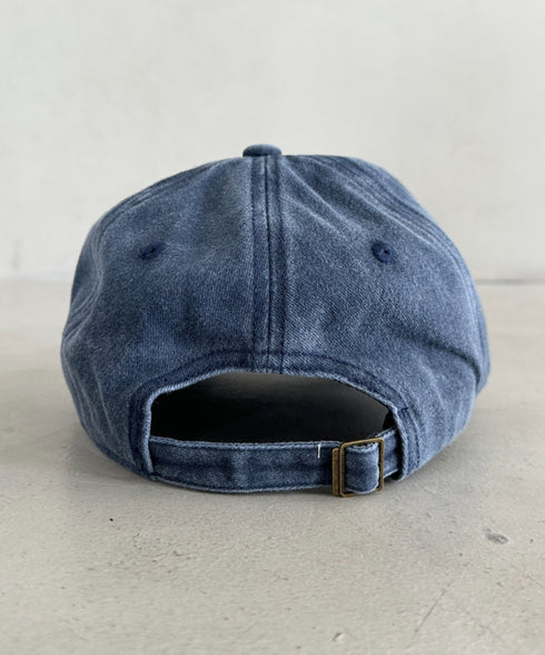 ハート刺繍ピグメントキャップ | CL5255033 | ブルー