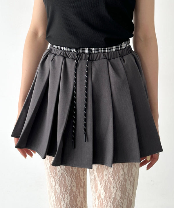 レイヤードプリーツミニスカート | BA2252017 | グレー