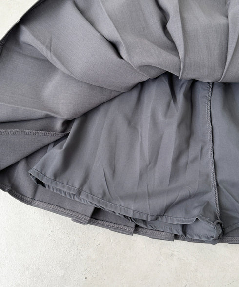 レイヤードプリーツミニスカート | BA2252017 | グレー