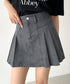 サイドプリーツデニムミニスカート | BA2252019 | グレー