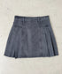 サイドプリーツデニムミニスカート | BA2252019 | グレー