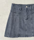 サイドプリーツデニムミニスカート | BA2252019 | グレー
