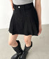 サイドプリーツデニムミニスカート | BA2252019 | ブラック