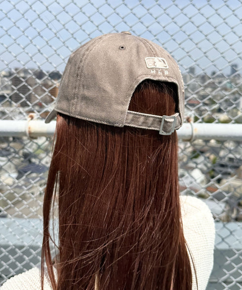 MLB KOREA(エムエルビーコリア)/ダメージ ウォッシング ロゴ刺繍 ベースボール キャップ 帽子/damage washing unstructured ball-cap | AT5252016 | ブラウン