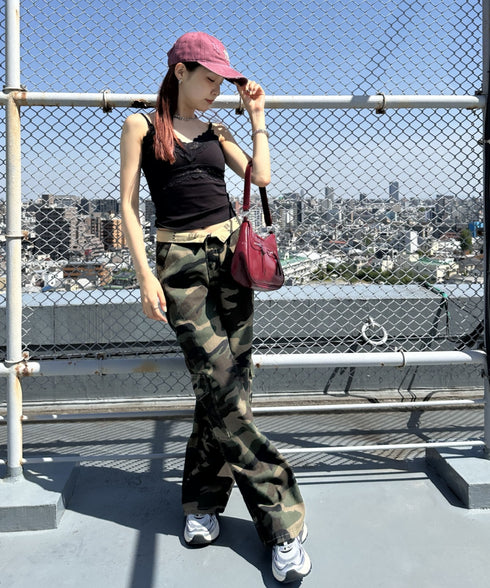 MLB KOREA(エムエルビーコリア)/ダメージ ウォッシング ロゴ刺繍 ベースボール キャップ 帽子/damage washing unstructured ball-cap | AT5252016 | ワインレッド