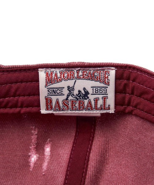 MLB KOREA(エムエルビーコリア)/ダメージ ウォッシング ロゴ刺繍 ベースボール キャップ 帽子/damage washing unstructured ball-cap | AT5252016 | ワインレッド