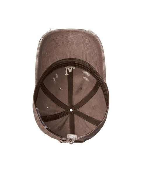 MLB KOREA(エムエルビーコリア)/ダメージ ウォッシング ロゴ刺繍 ベースボール キャップ 帽子/damage washing unstructured ball-cap | AT5252016 | ブラウン