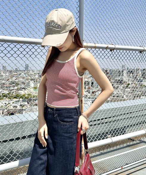 MLB KOREA(エムエルビーコリア)/ヴィンテージ ダメージ ロゴ刺繍 ベースボール キャップ 帽子/varsity vintage unstructured ball-cap | AT5252017 | ベージュ