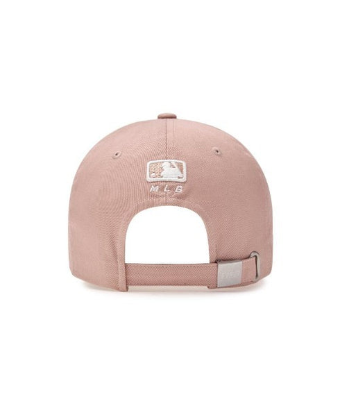 MLB KOREA(エムエルビーコリア)/ヴィンテージ ダメージ ロゴ刺繍 ベースボール キャップ 帽子/varsity vintage unstructured ball-cap | AT5252017 | ピンク