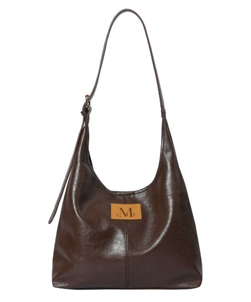 MUCENT(ムセント)/ショルダーバッグ ポーチ付き/Crescent Leather Shoulder Bag Unisex | AT1252018 | ブラウン