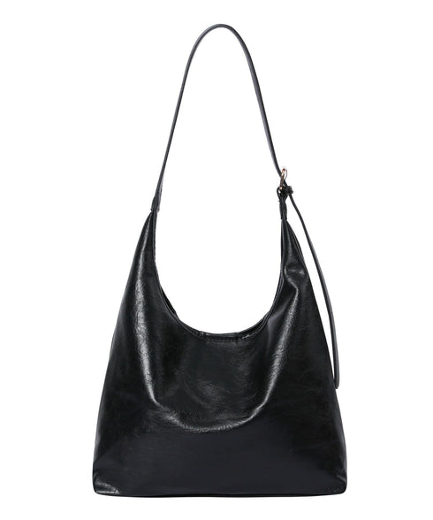 MUCENT(ムセント)/ショルダーバッグ ポーチ付き/Crescent Leather Shoulder Bag Unisex | AT1252018 | ブラック