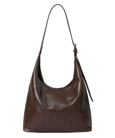 MUCENT(ムセント)/ショルダーバッグ ポーチ付き/Crescent Leather Shoulder Bag Unisex | AT1252018 | ブラウン