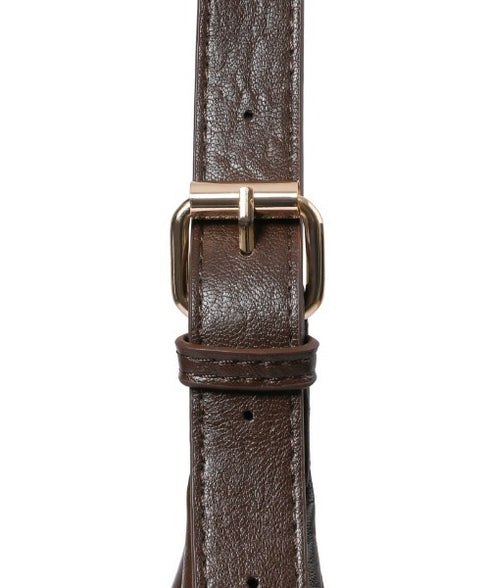 MUCENT(ムセント)/ショルダーバッグ ポーチ付き/Crescent Leather Shoulder Bag Unisex | AT1252018 | ブラウン