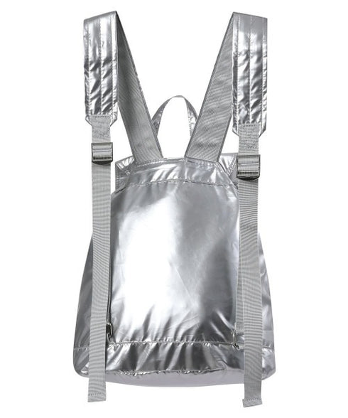 MUCENT(ムセント)/軽量 ミニ シャイニー ドローストリング ナップザック リュック バックパック/GLOSSY MINI BACKPACK | AT1252019 | シルバー