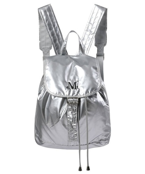 MUCENT(ムセント)/軽量 ミニ シャイニー ドローストリング ナップザック リュック バックパック/GLOSSY MINI BACKPACK | AT1252019 | シルバー