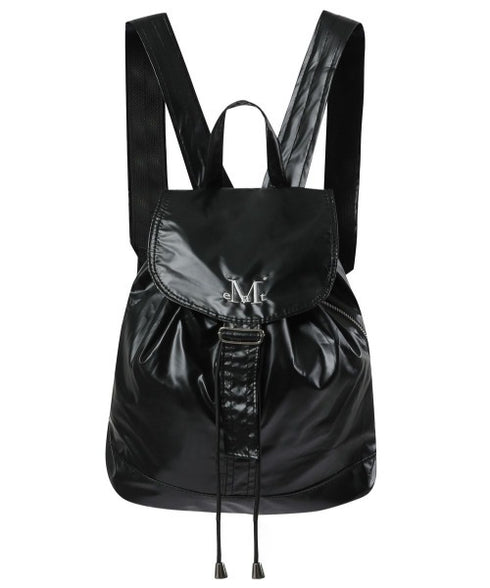 MUCENT(ムセント)/軽量 ミニ シャイニー ドローストリング ナップザック リュック バックパック/GLOSSY MINI BACKPACK | AT1252019 | ブラック
