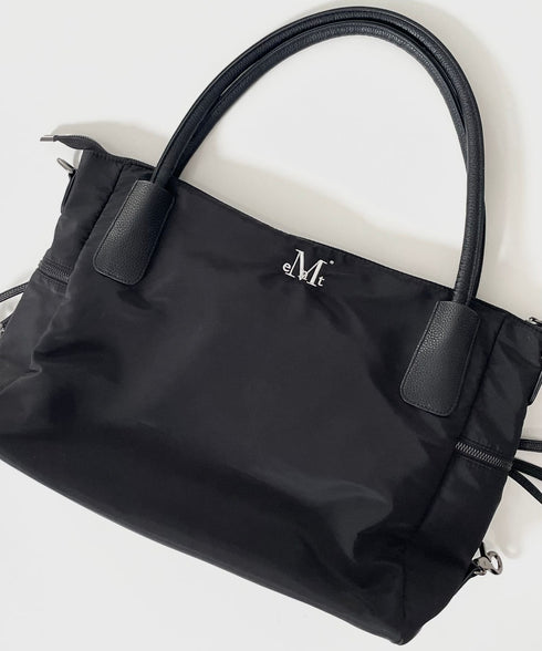 MUCENT(ムセント)/3WAY 大容量 ショルダーバッグ トートバッグ クロスバッグ/SIGNATURE LOGO TOTE BAG | AT1252020 | ブラック