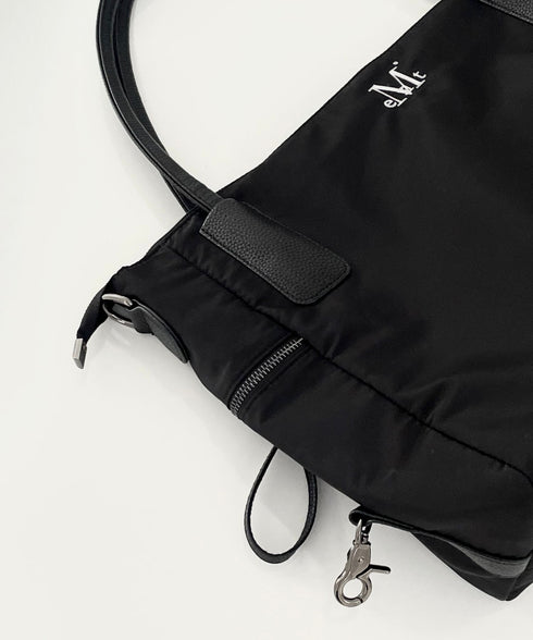 MUCENT(ムセント)/3WAY 大容量 ショルダーバッグ トートバッグ クロスバッグ/SIGNATURE LOGO TOTE BAG | AT1252020 | ブラック