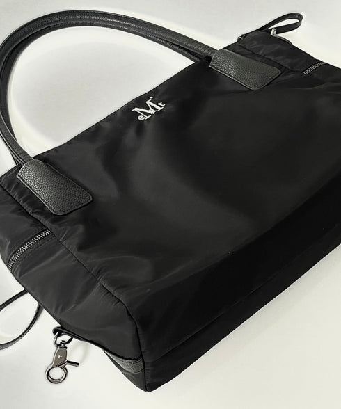 MUCENT(ムセント)/3WAY 大容量 ショルダーバッグ トートバッグ クロスバッグ/SIGNATURE LOGO TOTE BAG | AT1252020 | ブラック