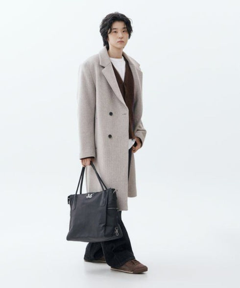 MUCENT(ムセント)/3WAY 大容量 ショルダーバッグ トートバッグ クロスバッグ/SIGNATURE LOGO TOTE BAG | AT1252020 | ブラック