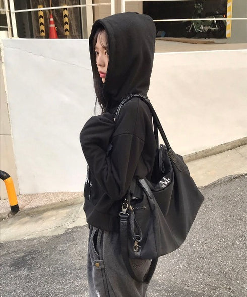 MUCENT(ムセント)/3WAY 大容量 ショルダーバッグ トートバッグ クロスバッグ/SIGNATURE LOGO TOTE BAG | AT1252020 | ブラック