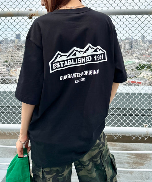 JEEP(ジープ)/グラフィック バックロゴ ロゴ刺繍 半袖 Tシャツ/M-Logo graphic t-shirt | AT2252021 | ブラック系その他