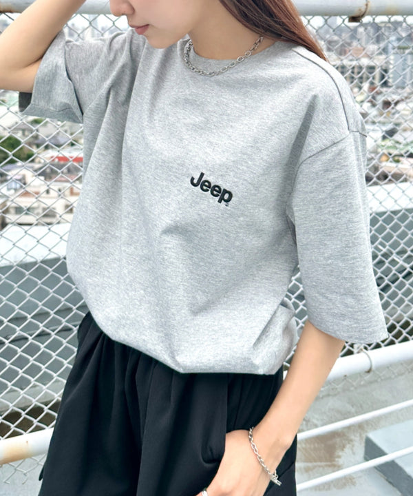 JEEP(ジープ)/グラフィック バックロゴ ロゴ刺繍 半袖 Tシャツ/M-Logo graphic t-shirt | AT2252021 | グレー