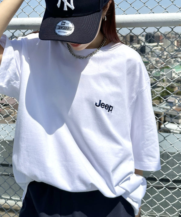 JEEP(ジープ)/グラフィック バックロゴ ロゴ刺繍 半袖 Tシャツ/M-Logo graphic t-shirt | AT2252021 | ホワイト
