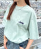 JEEP(ジープ)/グラフィック バックロゴ ロゴ刺繍 半袖 Tシャツ/M-Logo graphic t-shirt | AT2252021 | ミント