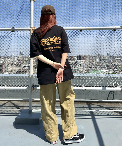 JEEP(ジープ)/グラフィック バックロゴ ロゴ刺繍 半袖 Tシャツ/M-Logo graphic t-shirt | AT2252021 | ブラック