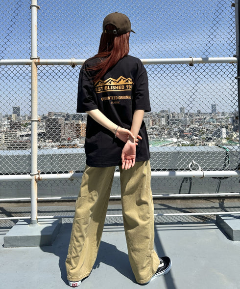 JEEP(ジープ)/グラフィック バックロゴ ロゴ刺繍 半袖 Tシャツ/M-Logo graphic t-shirt | AT2252021 | ブラック