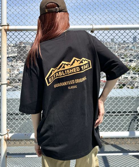 JEEP(ジープ)/グラフィック バックロゴ ロゴ刺繍 半袖 Tシャツ/M-Logo graphic t-shirt | AT2252021 | ブラック