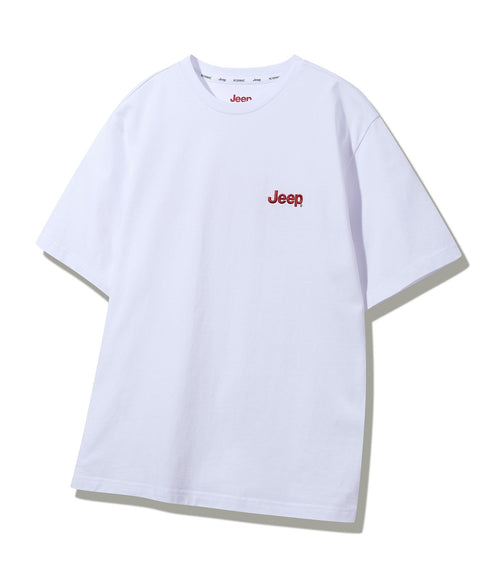 JEEP(ジープ)/グラフィック バックロゴ ロゴ刺繍 半袖 Tシャツ/M-Logo graphic t-shirt | AT2252021 | レッド