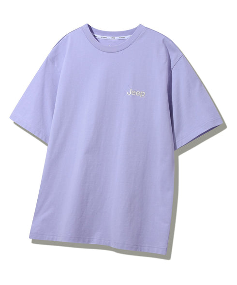 JEEP(ジープ)/グラフィック バックロゴ ロゴ刺繍 半袖 Tシャツ/M-Logo graphic t-shirt | AT2252021 | ライトパープル