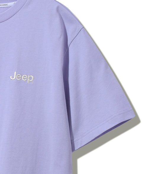 JEEP(ジープ)/グラフィック バックロゴ ロゴ刺繍 半袖 Tシャツ/M-Logo graphic t-shirt | AT2252021 | ライトパープル