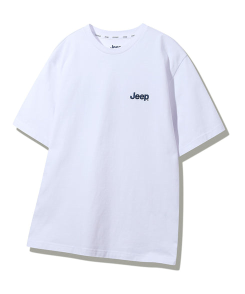 JEEP(ジープ)/グラフィック バックロゴ ロゴ刺繍 半袖 Tシャツ/M-Logo graphic t-shirt | AT2252021 | ホワイト