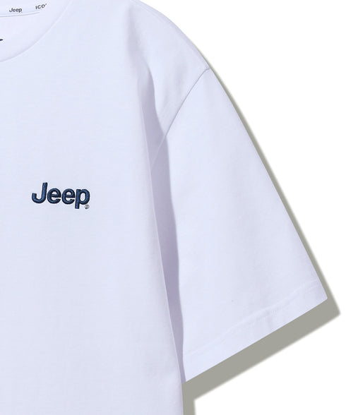 JEEP(ジープ)/グラフィック バックロゴ ロゴ刺繍 半袖 Tシャツ/M-Logo graphic t-shirt | AT2252021 | ホワイト