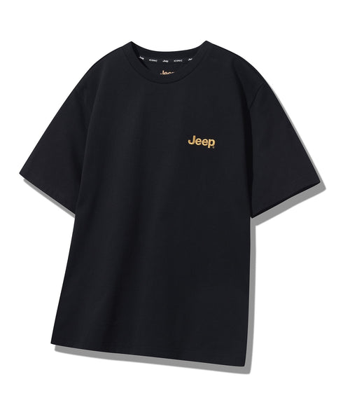 JEEP(ジープ)/グラフィック バックロゴ ロゴ刺繍 半袖 Tシャツ/M-Logo graphic t-shirt | AT2252021 | ブラック