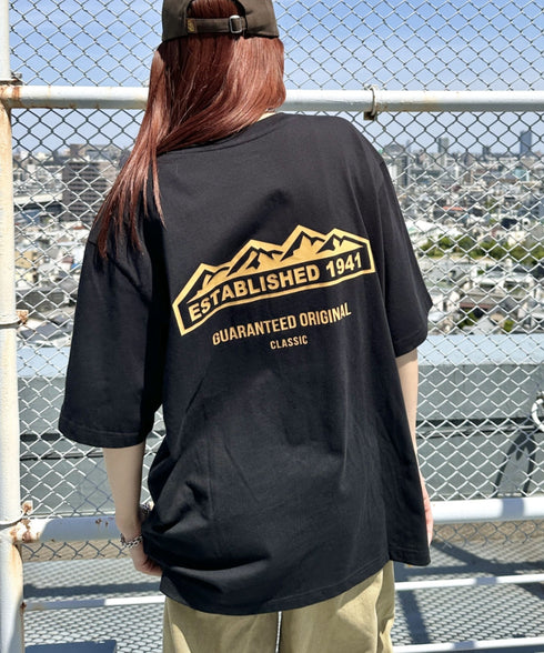 JEEP(ジープ)/グラフィック バックロゴ ロゴ刺繍 半袖 Tシャツ/M-Logo graphic t-shirt | AT2252021 | ブラック