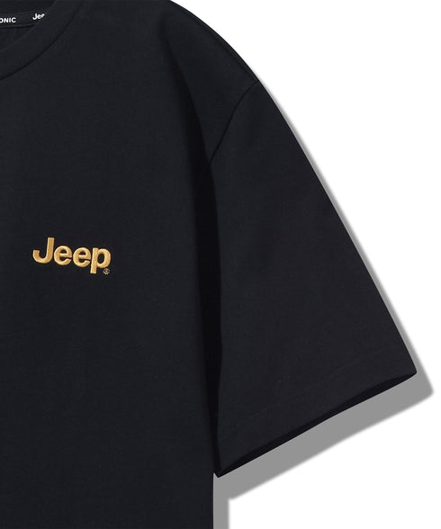 JEEP(ジープ)/グラフィック バックロゴ ロゴ刺繍 半袖 Tシャツ/M-Logo graphic t-shirt | AT2252021 | ブラック