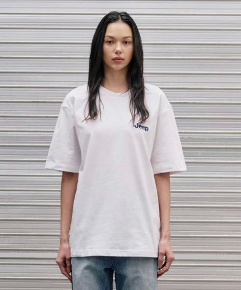 JEEP(ジープ)/グラフィック バックロゴ ロゴ刺繍 半袖 Tシャツ/M-Logo graphic t-shirt | AT2252021 | レッド