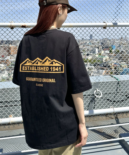 JEEP(ジープ)/グラフィック バックロゴ ロゴ刺繍 半袖 Tシャツ/M-Logo graphic t-shirt | AT2252021 | ブラック