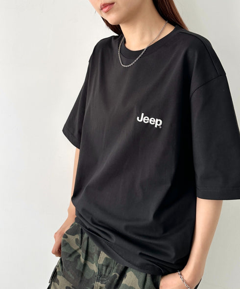 JEEP(ジープ)/グラフィック バックロゴ ロゴ刺繍 半袖 Tシャツ/M-Logo graphic t-shirt | AT2252021 | ブラック系その他