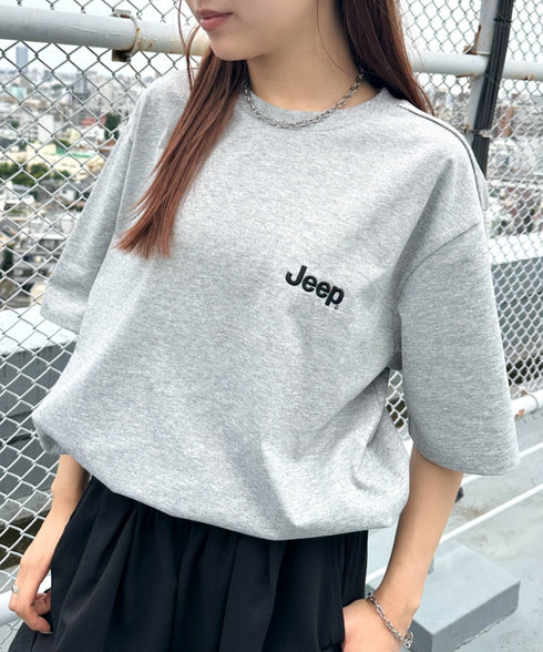 JEEP(ジープ)/グラフィック バックロゴ ロゴ刺繍 半袖 Tシャツ/M-Logo graphic t-shirt | AT2252021 | グレー