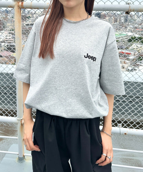 JEEP(ジープ)/グラフィック バックロゴ ロゴ刺繍 半袖 Tシャツ/M-Logo graphic t-shirt | AT2252021 | グレー