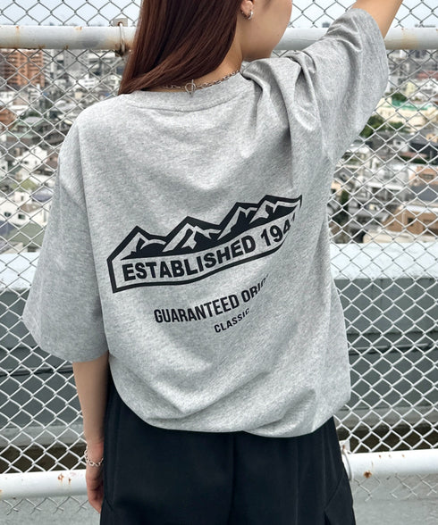 JEEP(ジープ)/グラフィック バックロゴ ロゴ刺繍 半袖 Tシャツ/M-Logo graphic t-shirt | AT2252021 | グレー