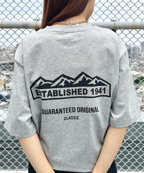 JEEP(ジープ)/グラフィック バックロゴ ロゴ刺繍 半袖 Tシャツ/M-Logo graphic t-shirt | AT2252021 | グレー