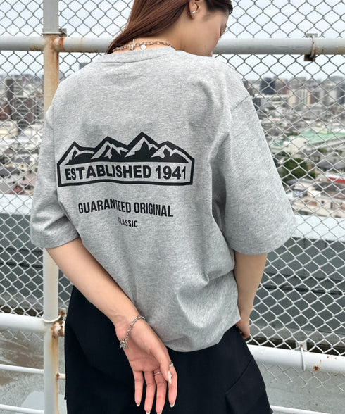 JEEP(ジープ)/グラフィック バックロゴ ロゴ刺繍 半袖 Tシャツ/M-Logo graphic t-shirt | AT2252021 | グレー