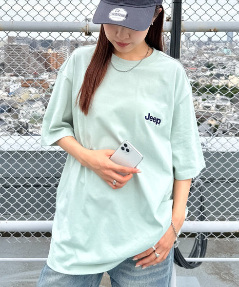 JEEP(ジープ)/グラフィック バックロゴ ロゴ刺繍 半袖 Tシャツ/M-Logo graphic t-shirt | AT2252021 | ミント